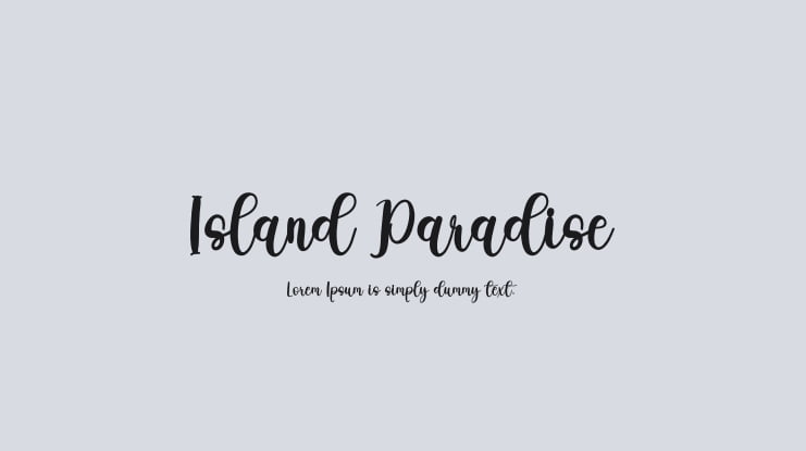Island Paradise Font