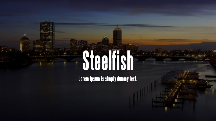 Steelfish Font Family