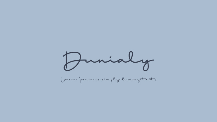 Dunialy Font