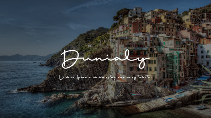 Dunialy Font