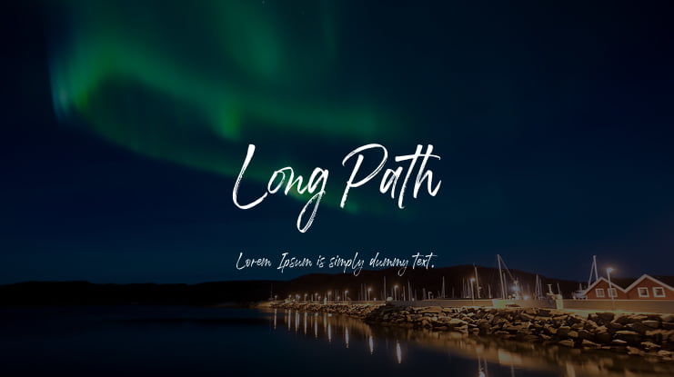Long Path Font