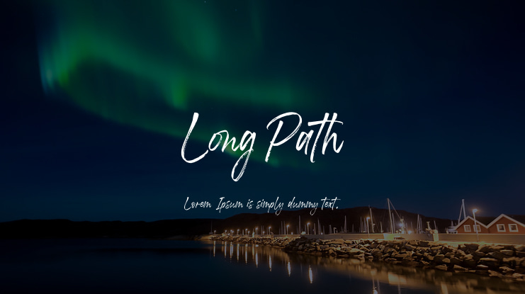 Long Path Font