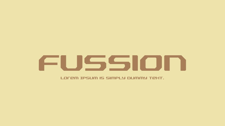 Fussion Font
