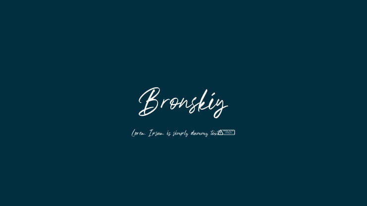 Bronskiy Font