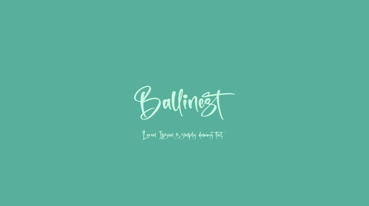 Ballinest Font