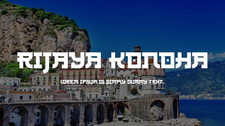 Rijaya Konoha Font