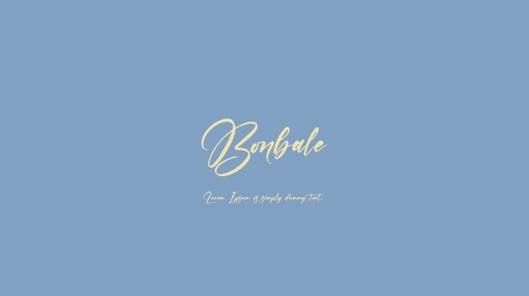Bonbale Font