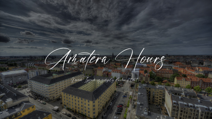Amatera Hours Font