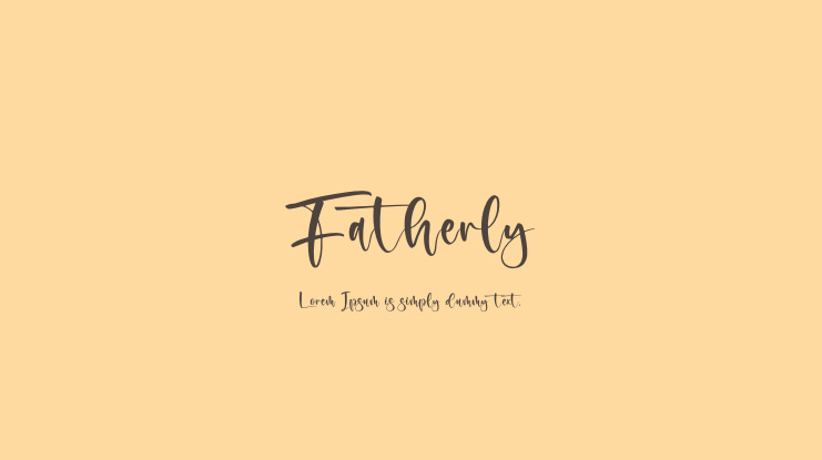 Fatherly Font