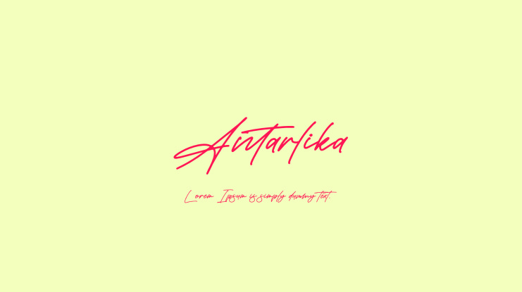 Antarlika Font