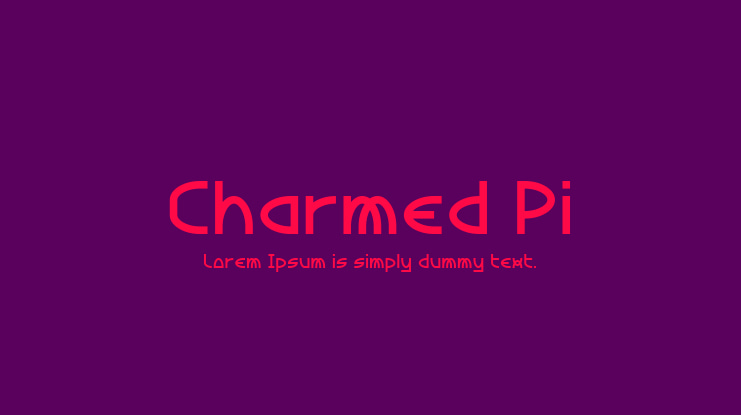 Charmed Pi Font