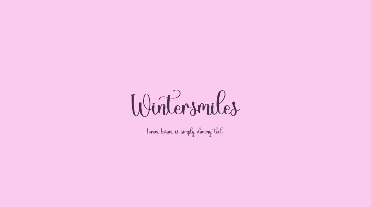Wintersmiles Font