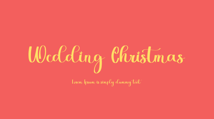Wedding Christmas Font