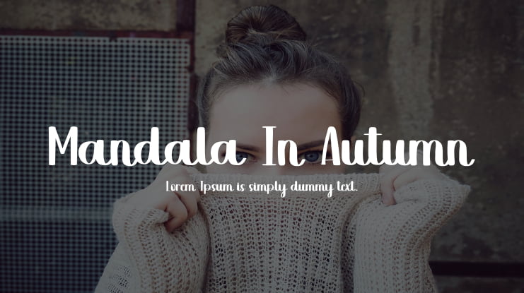 Mandala In Autumn Font