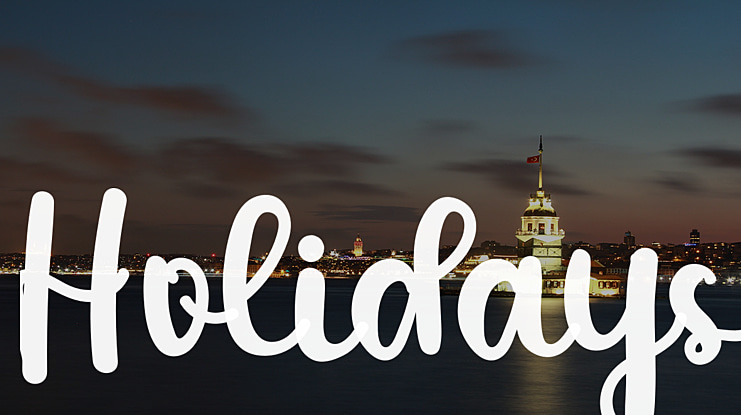 Holidays Font