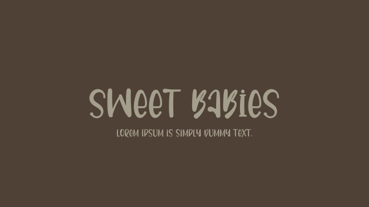 Sweet Babies Font
