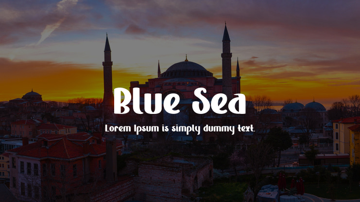 Blue Sea Font