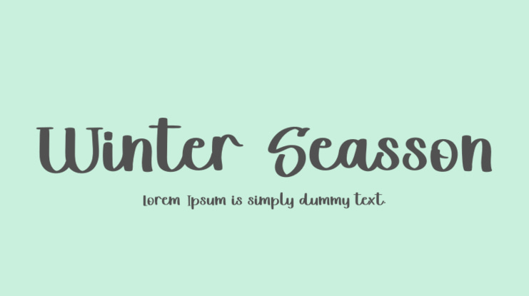 Winter Seasson Font