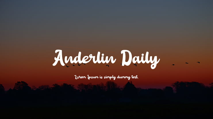 Anderlin Daily Font