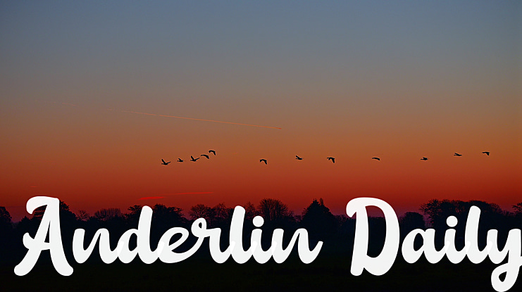 Anderlin Daily Font