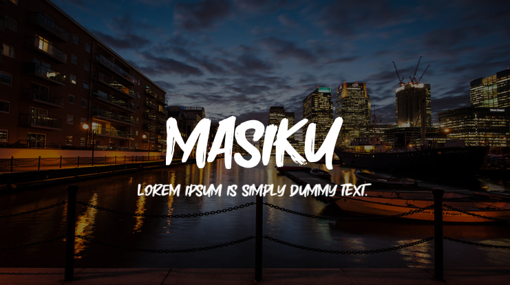 Masiku Font