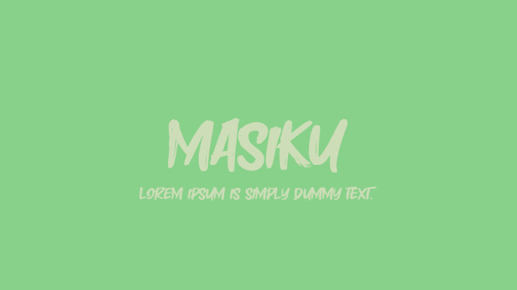 Masiku Font