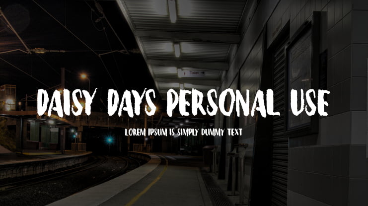 Daisy Days Personal Use Font