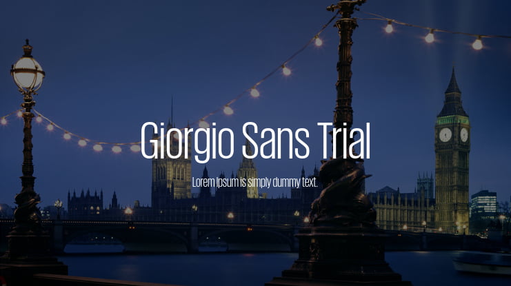 Giorgio Sans Trial Font Family