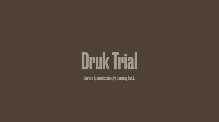 Druk Trial Font Family