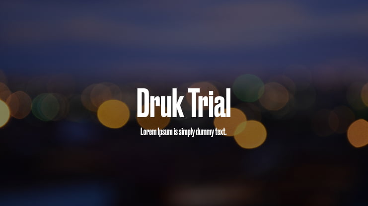 Druk Trial Font Family