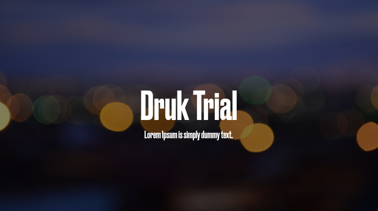 Druk Trial Font Family