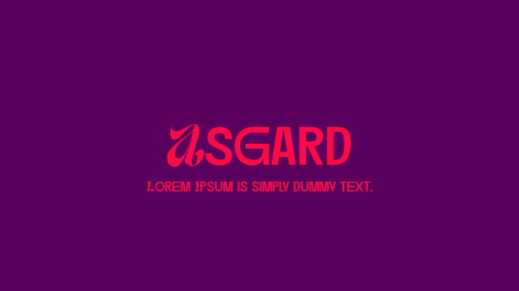 Asgard Font