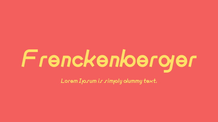 Frenckenberger Font