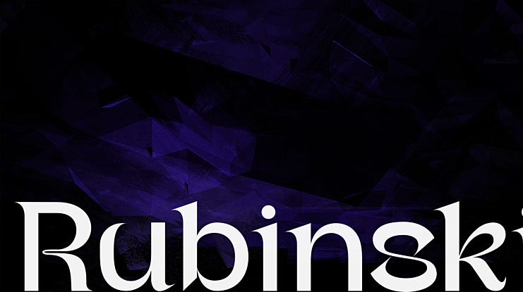 Rubinski Font