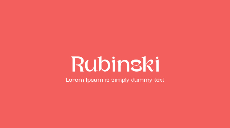Rubinski Font