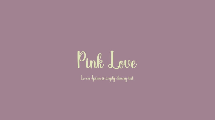 Pink Love Font