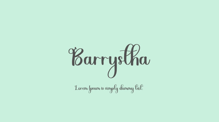 Barrystha Font