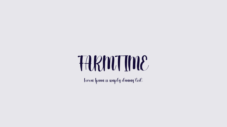 FARMTIME Font