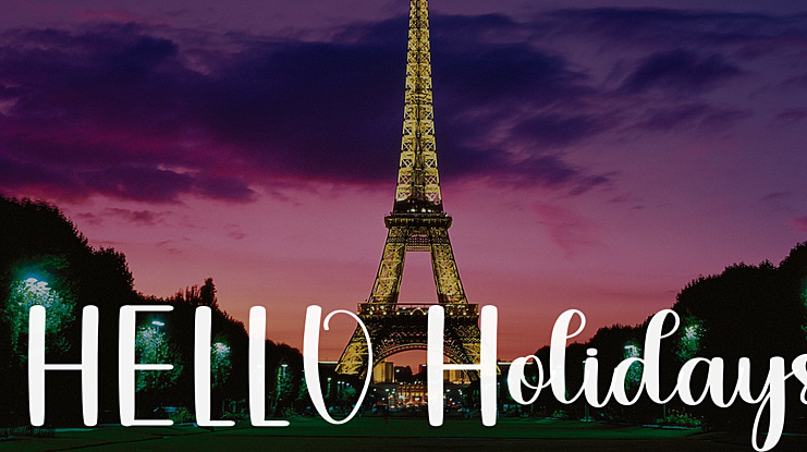 HELLO Holidays Font