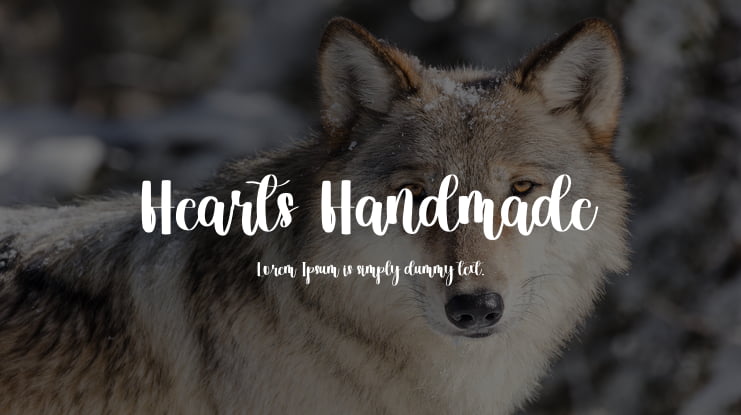 Hearts Handmade Font