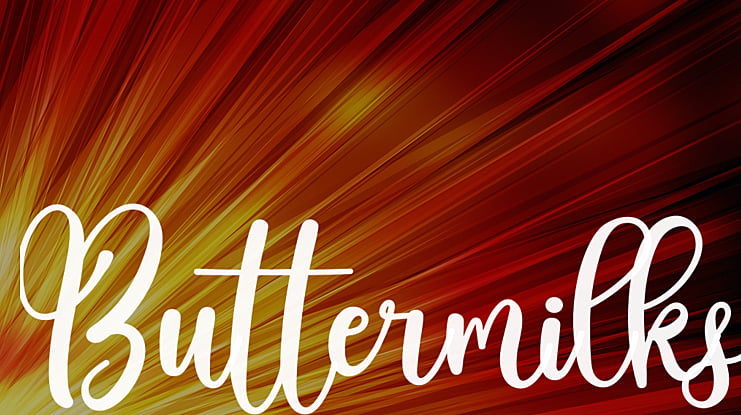 Buttermilks Font