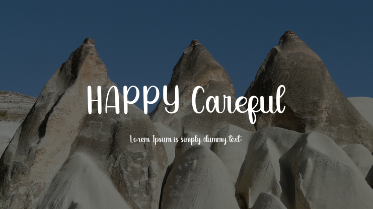 HAPPY Careful Font Family