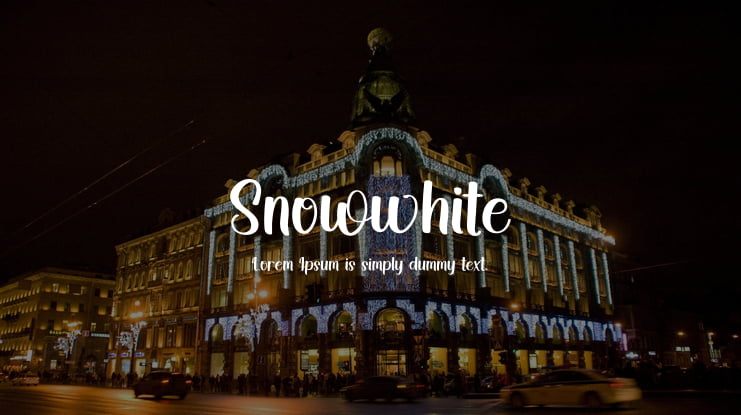 Snowwhite Font