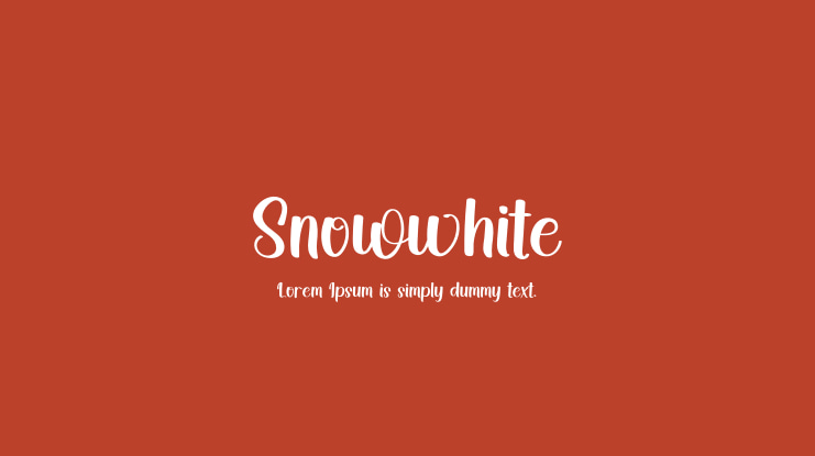 Snowwhite Font