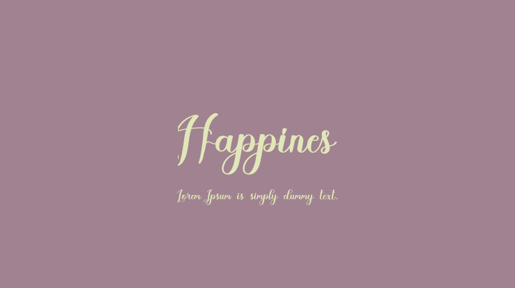 Happines Font