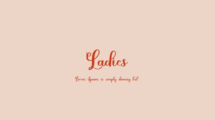 Ladies Font