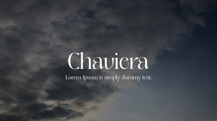Chaviera Font