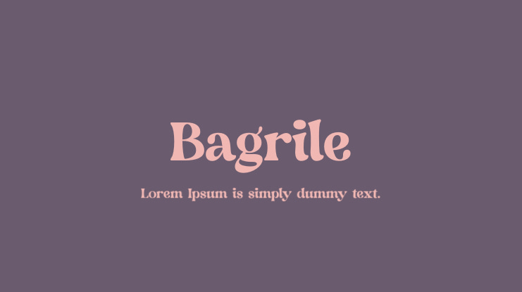 Bagrile Font