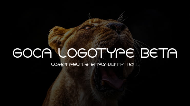 Goca Logotype Beta Font