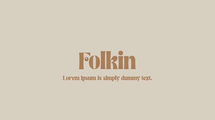 Folkin Font